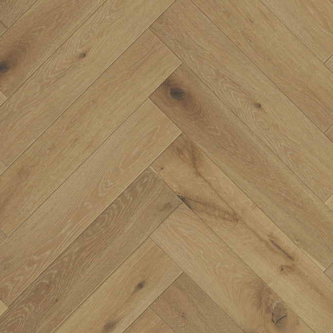 Artisan Home Hardwood Herringbone Citrus Brown
