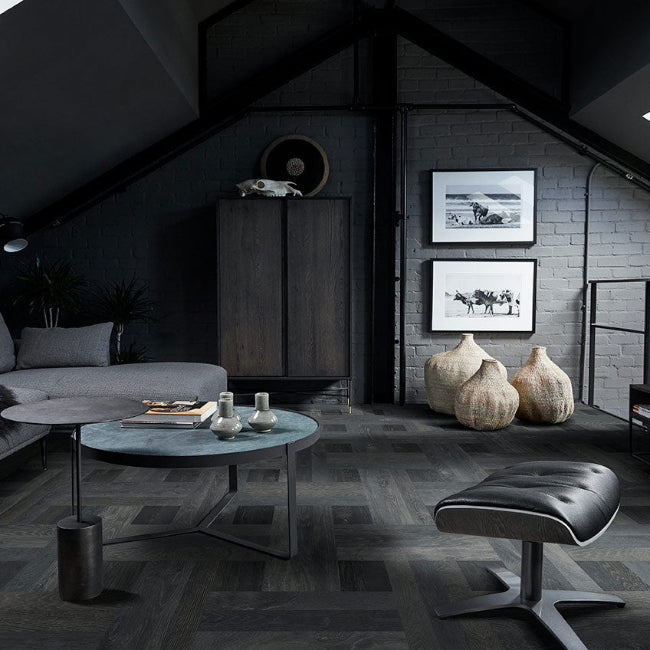 Hallmark Floors Design Emporium Collection Obsidian Oak Herringbone