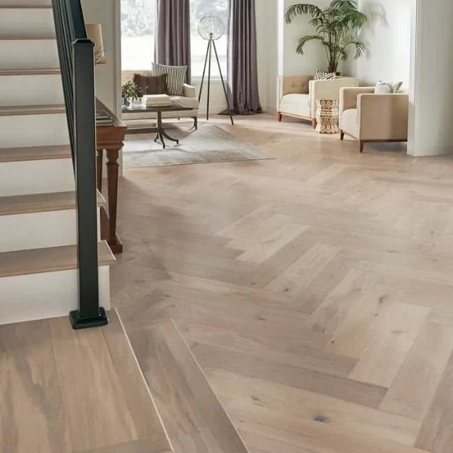 Mannington Latitude Collection Park City Herringbone Snowcap
