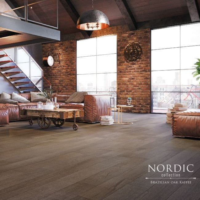 Triangulo Hardwood Nordic Brazilian Oak Kaffee