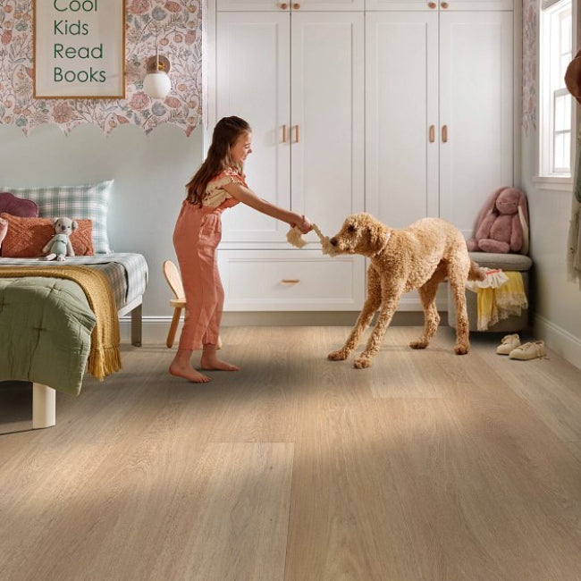 Shaw Floors  Pet Perfect Luxury Vinyl Briard Wheat Oak