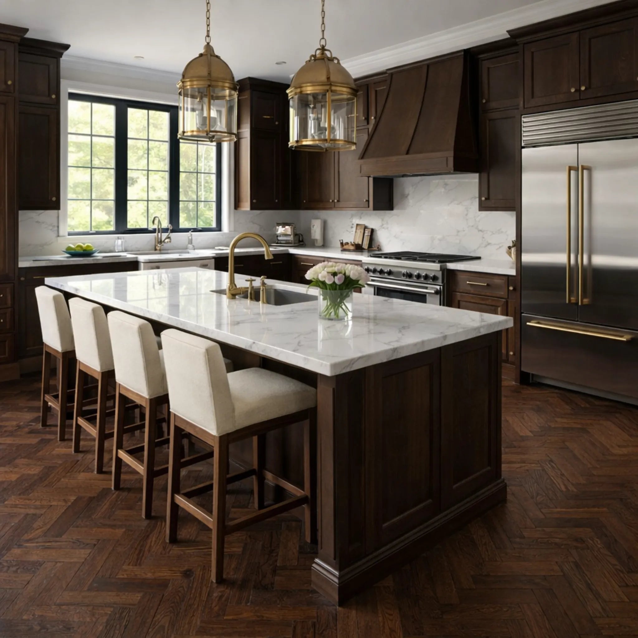 Garrison Legends Collection European Oak Caffe Herringbone